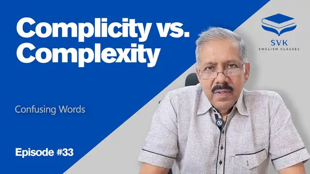 Title card for episode 33, Complicity vs. Complexity