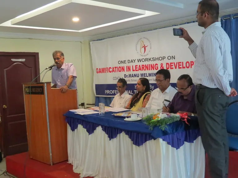 At the Gamification workshop organised by the Professional Trainers’ Club, Trichur