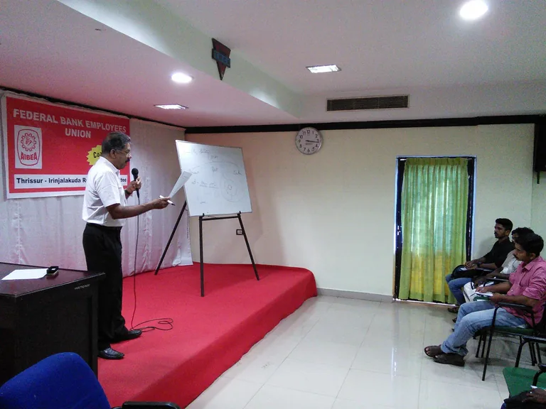 English classes for Federal Bank Job recruits, organised by FBEU