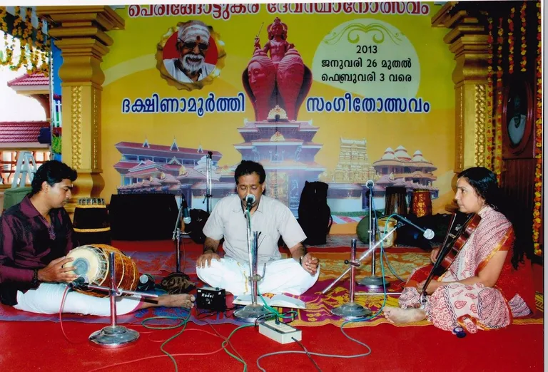 At Dakshinamoorthy Sangeethotsavam 2013