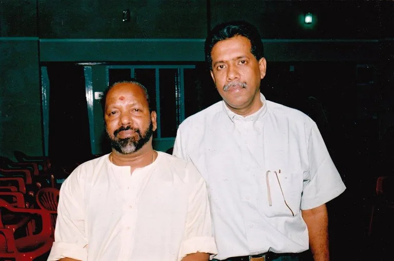 With Vidhyadharan Master