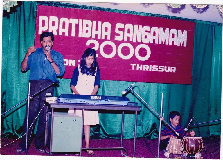 With my children Neethu Sunny and Jithu Sunny at Pratibha Sangamam