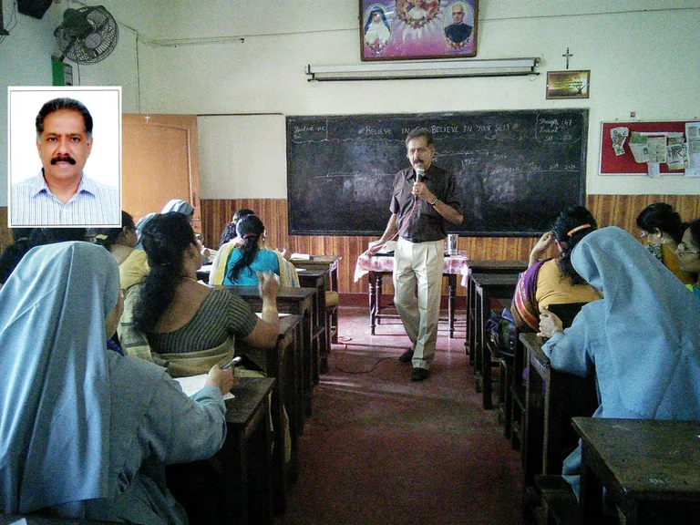 English session for teachers at Holy Family School, Thrissur