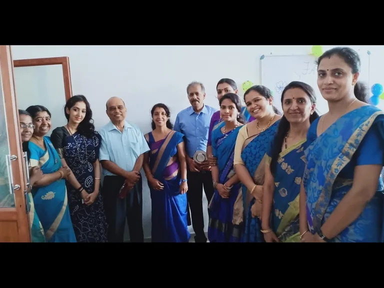 With Bhartiya Vidya Bhavan teacher-trainees