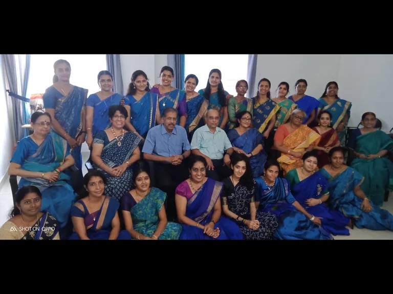 With Bhartiya Vidya Bhavan teacher-trainees