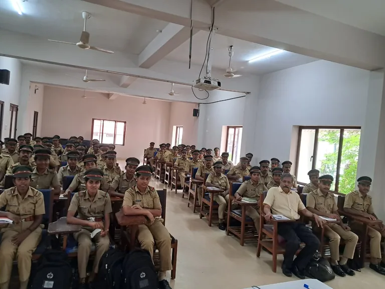 Forest Officers sitting prepared for attending my English session